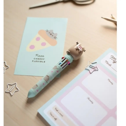 Esferografica 10 cores Pusheen