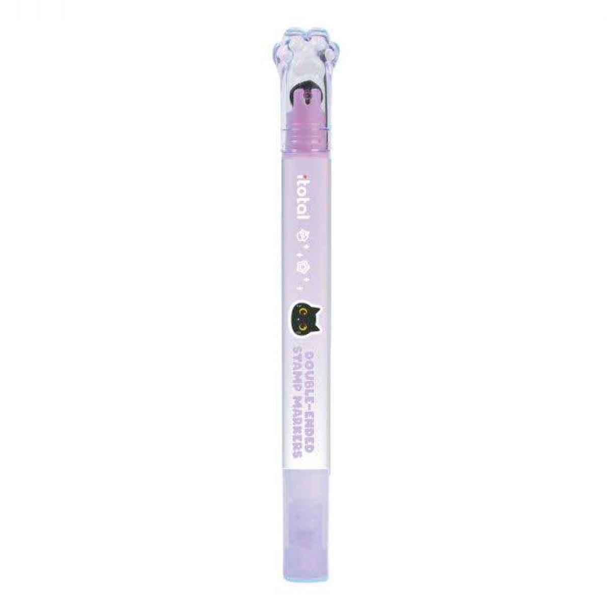 P183401 Sublinhador glitter e carimbo 2 em 1 roxo iTotal
