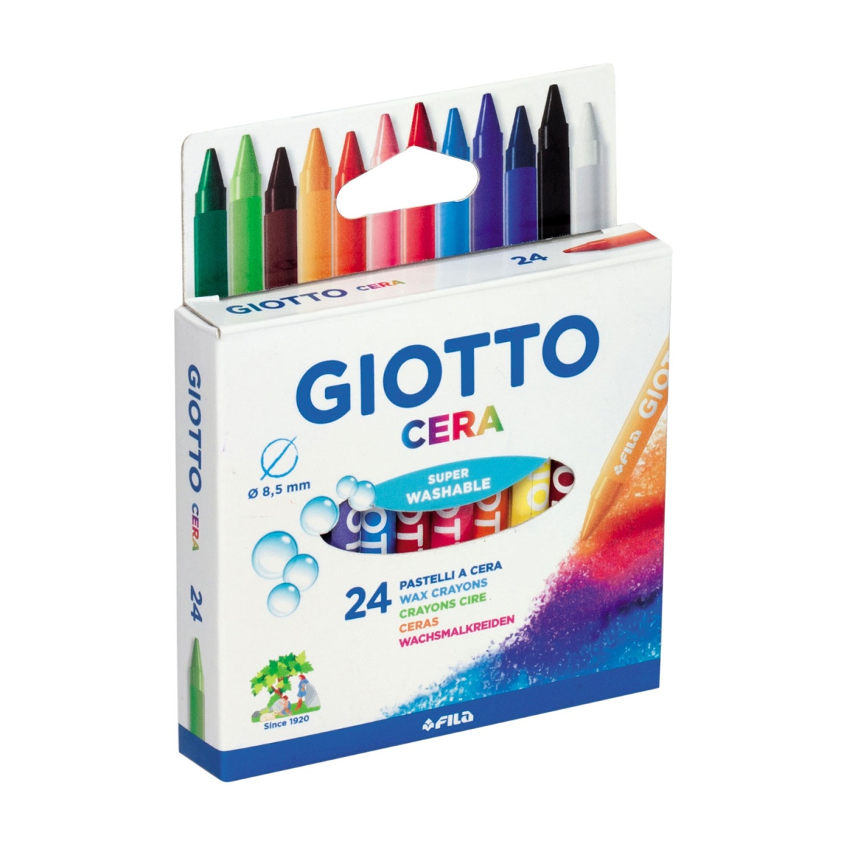 65907 Lápis de cera GIOTTO caixa com 24 cores