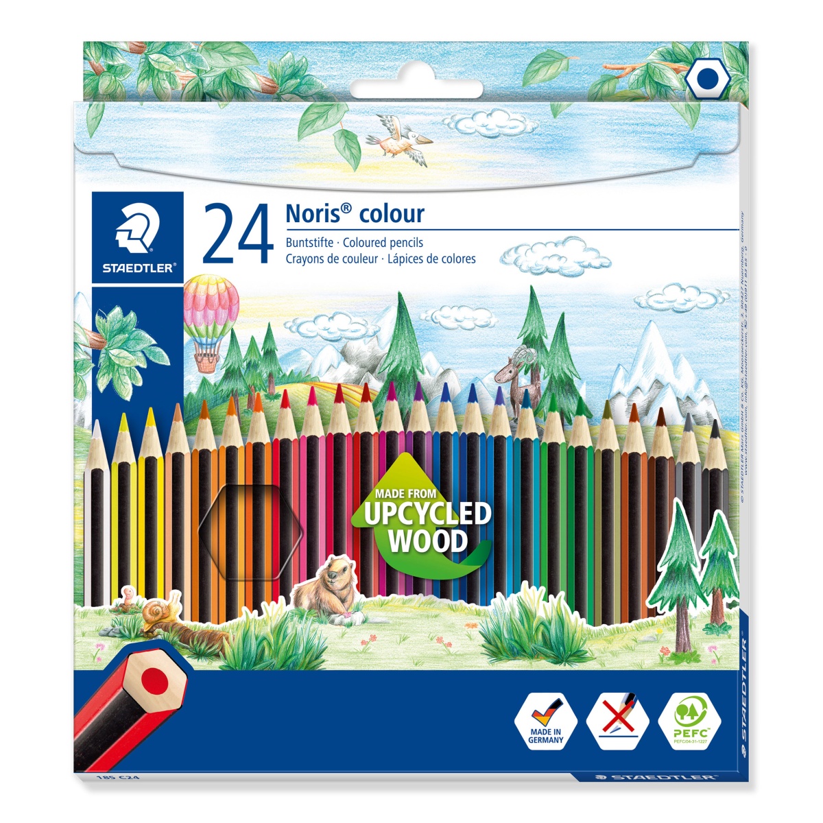 78915 Lápis de cor STAEDTLER Noris Colour caixa com 24 cores