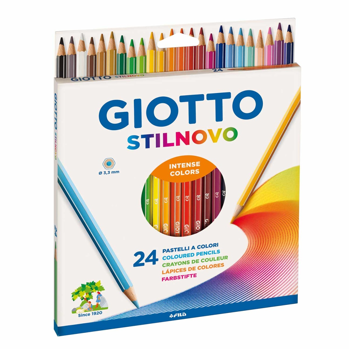 P046930 Lápis de cor GIOTTO Stilnovo caixa com 24 cores