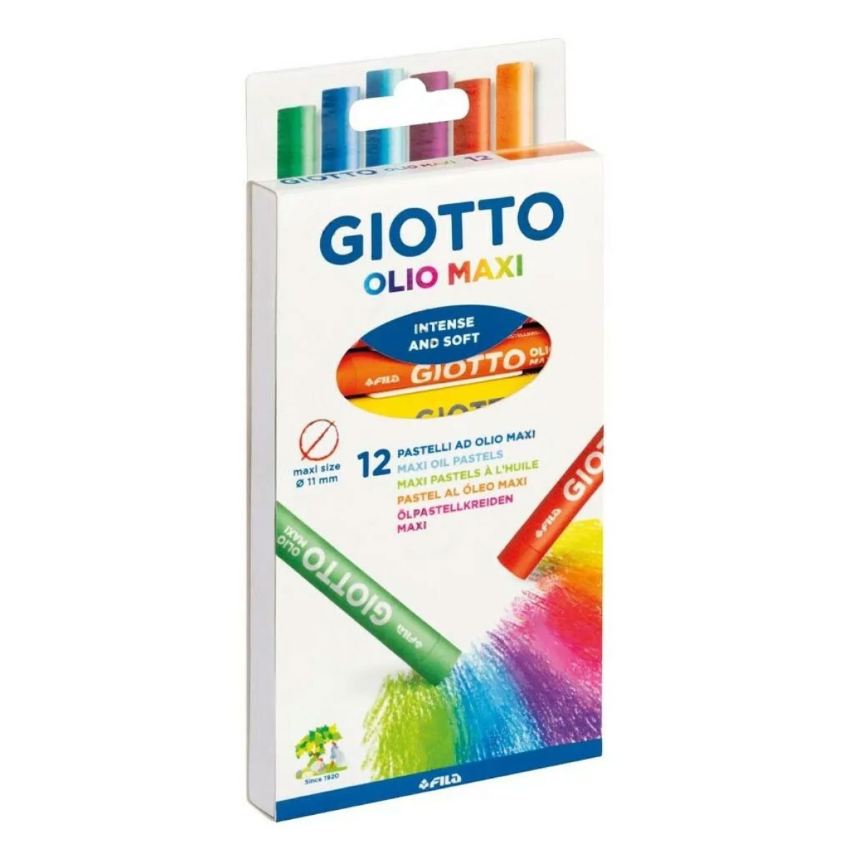 P091993 Pastel óleo GIOTTO caixa com 12 cores