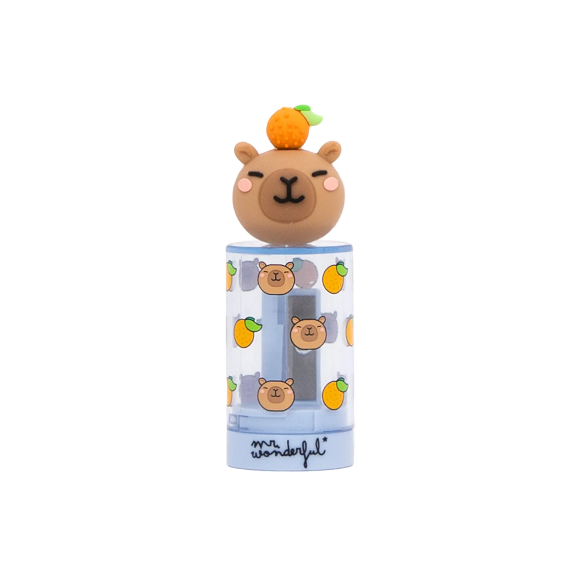 mrw-8445641075789-pencil-sharpener-with-container-capybara_un_01 Afia com deposito Mr. Wonderful Capivara