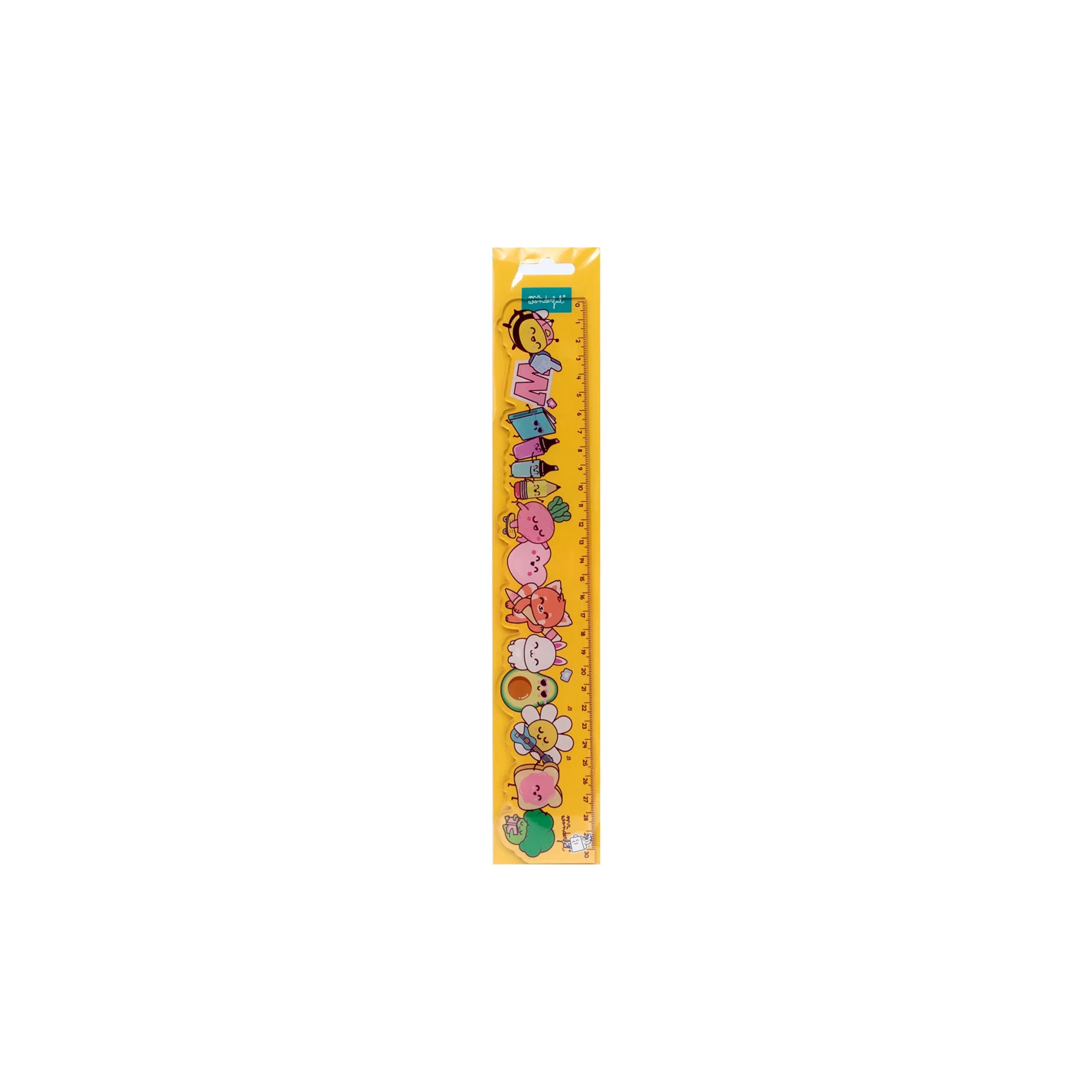 Régua transparente de 30 cm –Mr. Wonderful  Wonder Comic