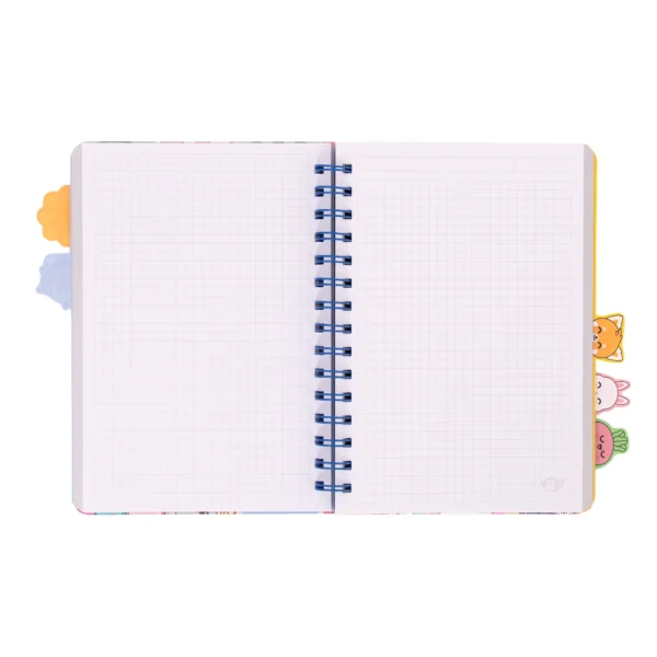 mrw-8445641075857-a5-notebook-with-fold-out-tabbed-dividers-wonder-comic_un_05 Caderno A5 com separadores Mr. Wonderful Wondercomic