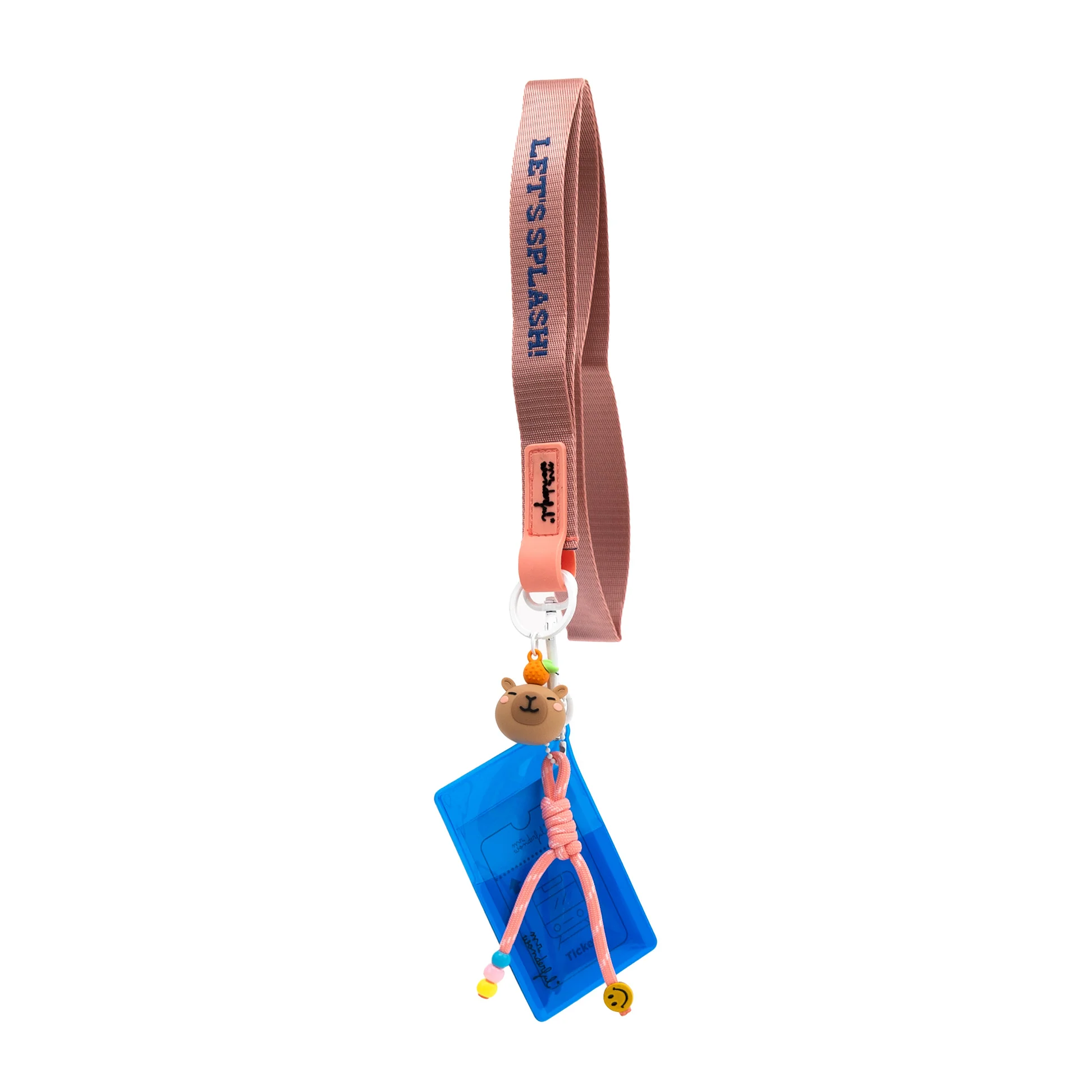 mrw-8445641076052-lanyard-with-card-holder-capybara_un_01 Fita lanyard com porta-cartões Mr. wonderful– Capivara