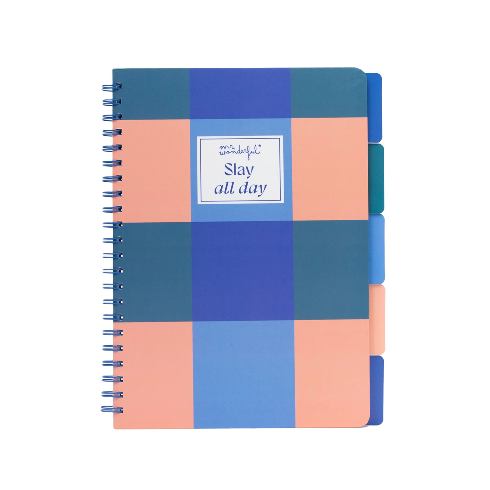 Caderno A4 com separadores After Class Mr. wonderful- Slay all day