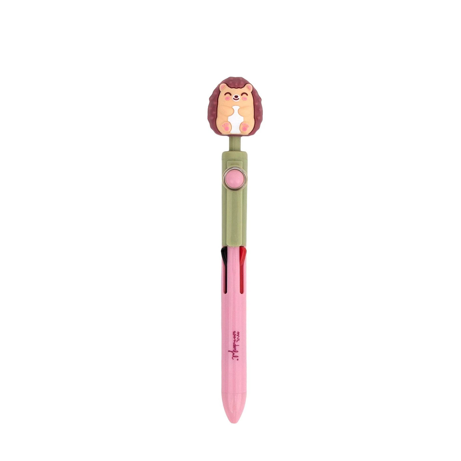 Caneta multicolor giratória – Ouriço Mr. Wonderful