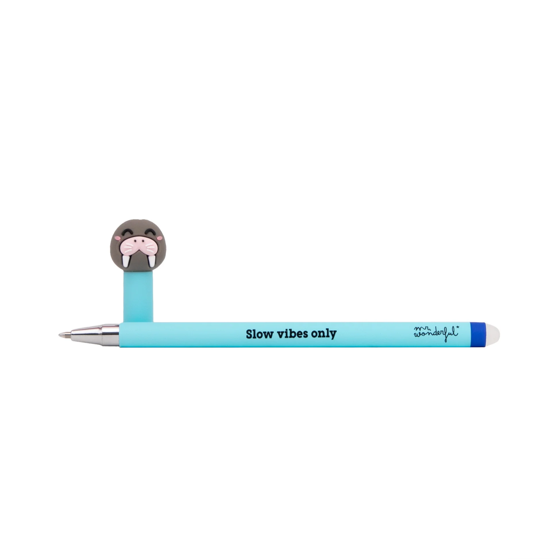 mrw-8445641078100-erasable-pen-bo-bo-walrus-slow-vibes-only_un_02 Esferografica apagavel Mr. Wonderful Morsa